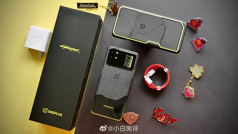 Живые фото и комплект поставки OnePlus 8T Cyberpunk 2077 Limited Edition