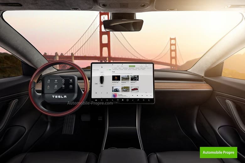 Дизайнер показал обновленный Tesla Model 3, выполненный в духе Roadster 2