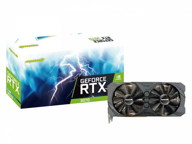 Представлена видеокарта Manli GeForce RTX 3070