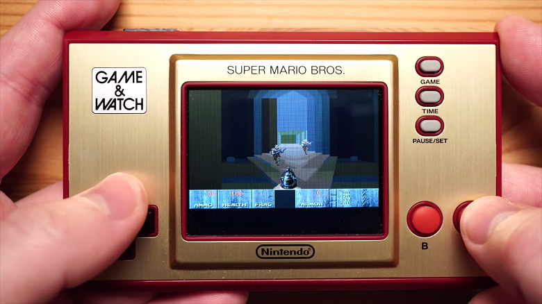 Классический Doom на классической приставке Nintendo. Игру запустили на консоли Game & Watch Классический Doom на классической приставке Nintendo. Игру запустили на консоли Game & Watch