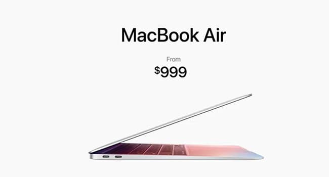 Apple представила новый MacBook Air – первый ноутбук на базе собственного процессора M1