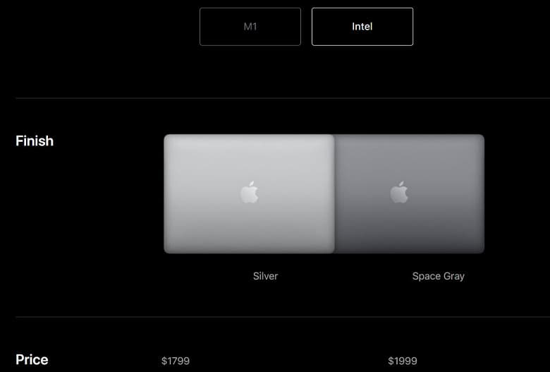 Apple больше не продает MacBook Air на процессорах Intel, но Intel-версию MacBook Pro 13 еще можно купить