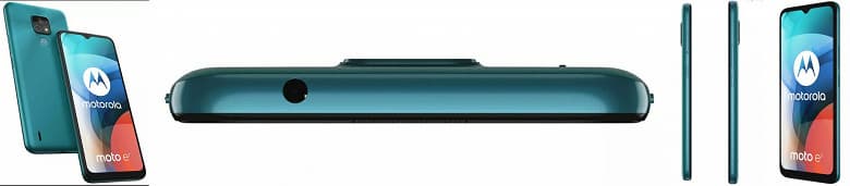 Moto E7 позирует на пресс-рендерах со всех сторон