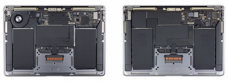 Найти 10 отличий – миссия едва ли выполнима. Что показало вскрытие новых MacBook на платформе Apple M1?