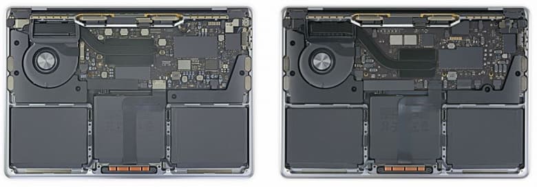 Найти 10 отличий – миссия едва ли выполнима. Что показало вскрытие новых MacBook на платформе Apple M1?