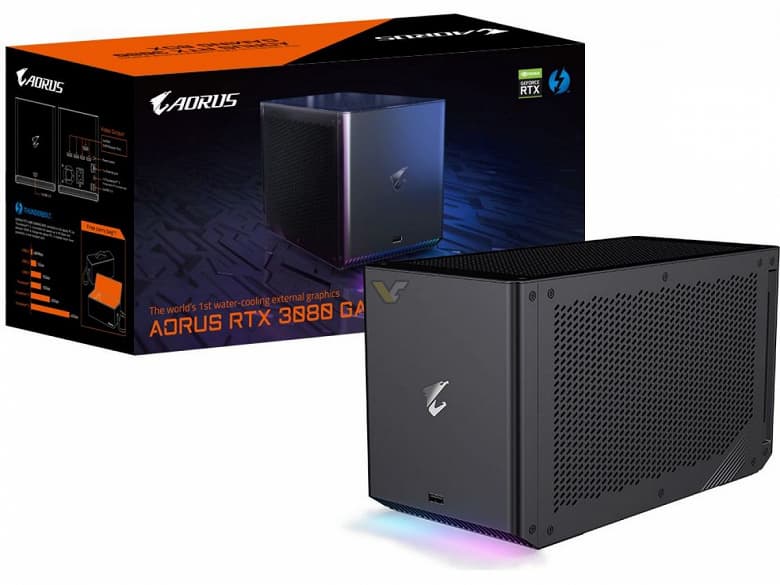 Первая внешняя видеокарта GeForce RTX 3080. Представлена Gigabyte Aorus RTX 3080 Gaming Box Первая внешняя видеокарта GeForce RTX 3080. Представлена Gigabyte Aorus RTX 3080 Gaming Box
