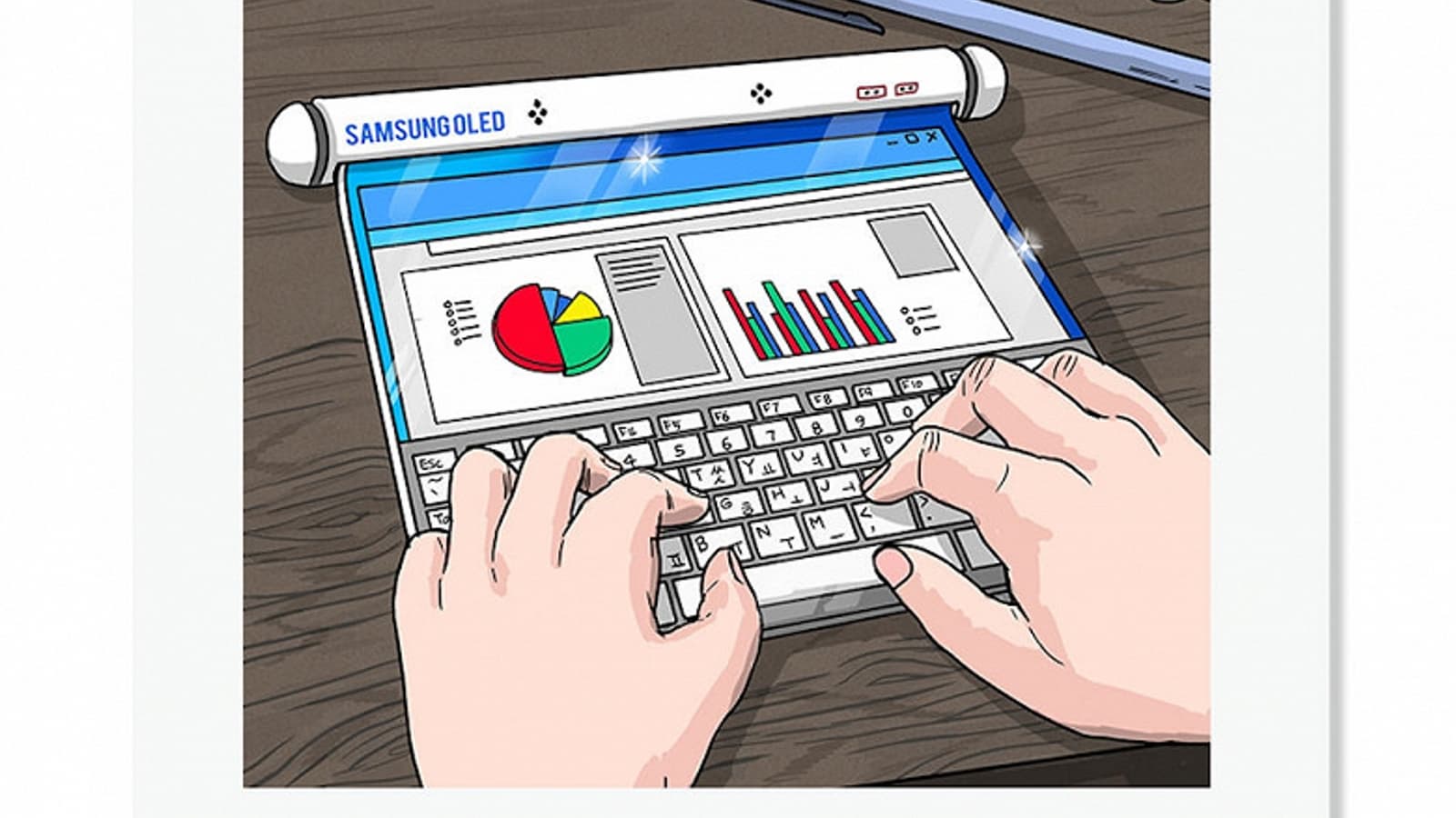 Samsung показала новые футуристичные смартфоны