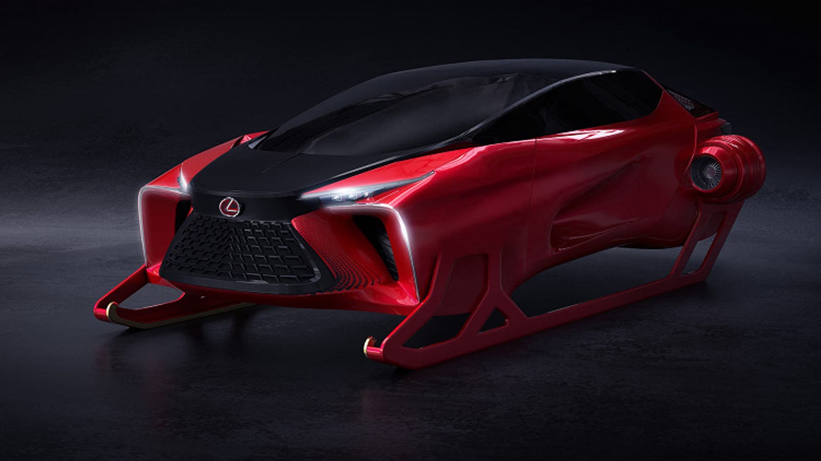 Такой Lexus мы еще не видели. Компания представила ультрасовременные сани Санта-Клауса с реактивными двигателями