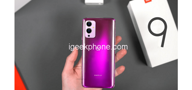 OnePlus 9 в новом цвете в руках пользователя