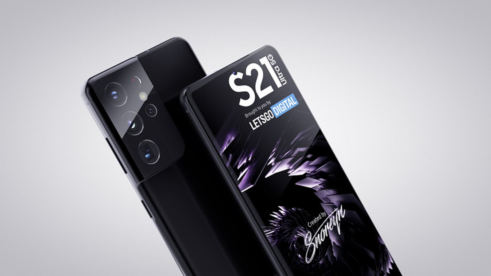 Очень качественные изображения Samsung Galaxy S21, S21+ и S21 Ultra на основе официальных материалов и множество подробностей