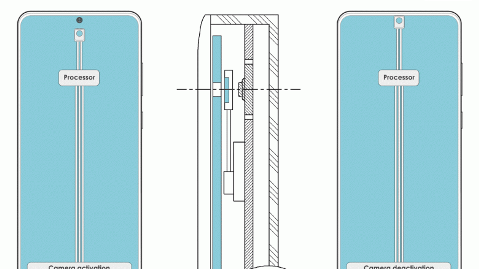 Крошечный движущийся дополнительный экран внутри смартфона. Samsung придумала очень необычное решение для фронтальной камеры
