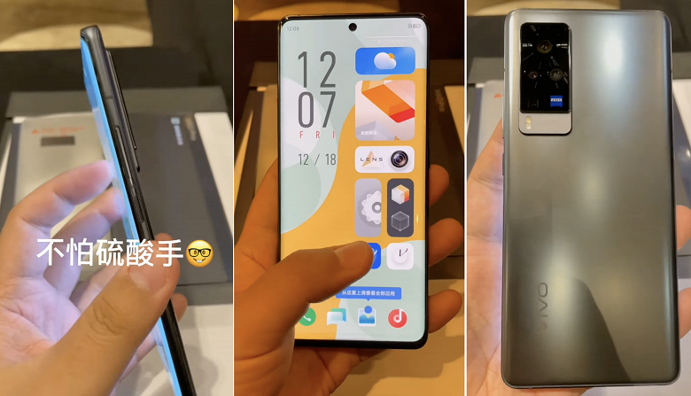 Первый камерофон с OriginOS, Exynos 1080 и оптикой Zeiss показали вживую. Видео демонстрирует Vivo X60 Pro