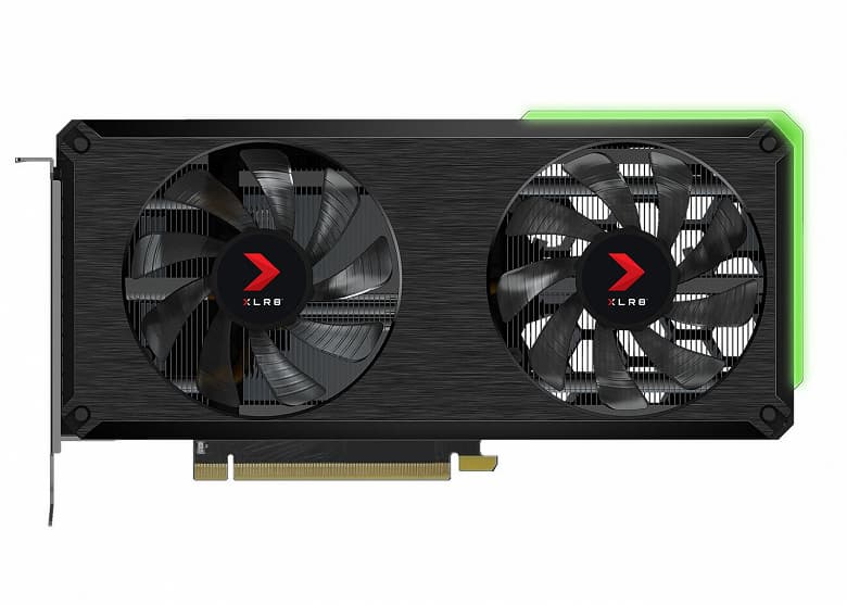 Название видеокарты PNY GeForce RTX 3060 Ti 8GB XLR8 Gaming Revel Epic-X RGB Edition кажется длиннее, чем она сама
