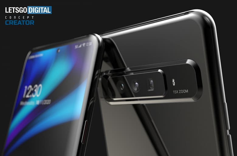 Смартфон с 15-кратным гибридным зумом. Смотрим на дизайнерский концепт по мотивам патентов Oppo Смартфон с 15-кратным гибридным зумом. Смотрим на дизайнерский концепт по мотивам патентов Oppo