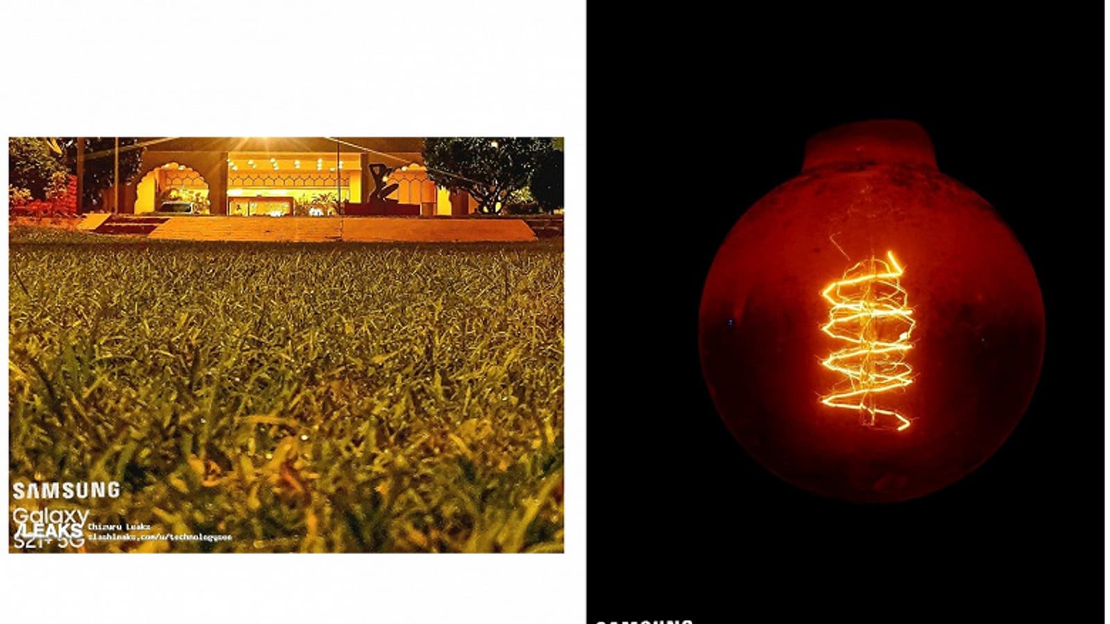 Так снимают Samsung Galaxy S21+ и S21 Ultra ночью. Первые фотографии