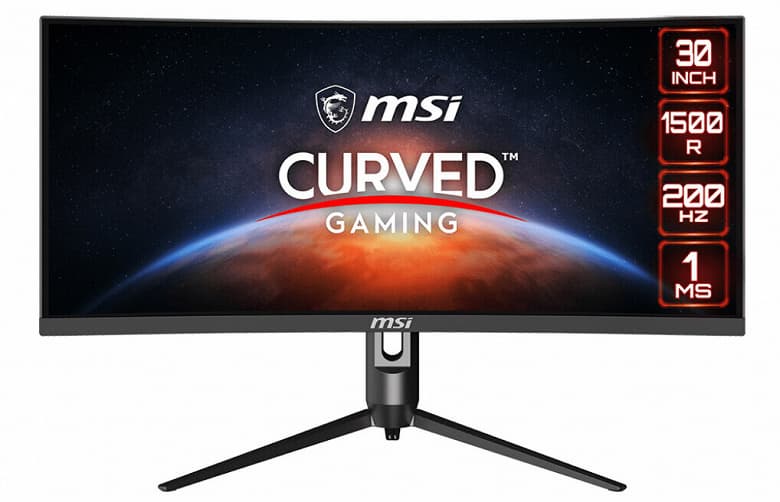 Основой игрового монитора MSI Optix MAG301 CR2 служит 30-дюймовая вогнутая панель