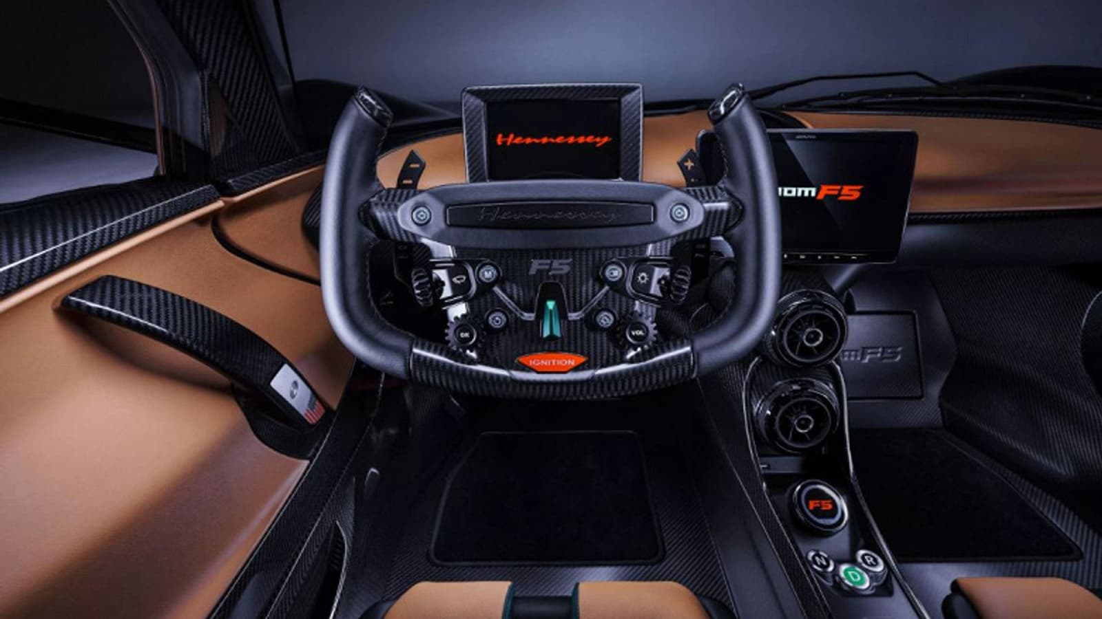 1817 л.с., разгон до 400 км/ч за 15,5 с и никакого электричества. Представлен гиперкар Hennessey Venom F5