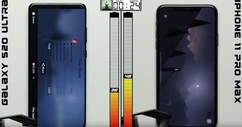 Samsung Galaxy S20 Ultra против iPhone 11 Pro Max — кто автономнее?