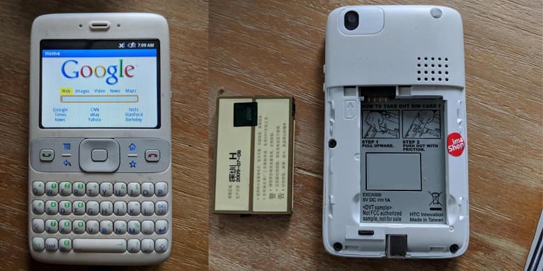 Первые в истории Android-смартфоны продали на eBay по 195 долларов за штуку