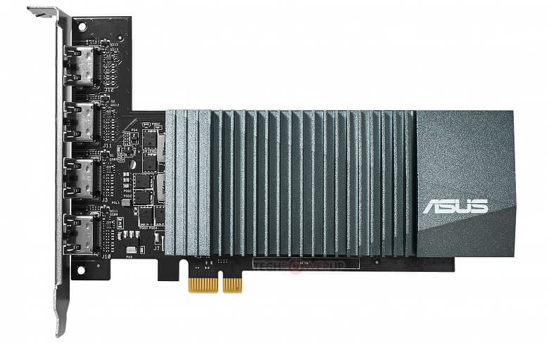 Видеокарта Asus GT710-4H-SL-2GD5 оснащена четырьмя выходами HDMI