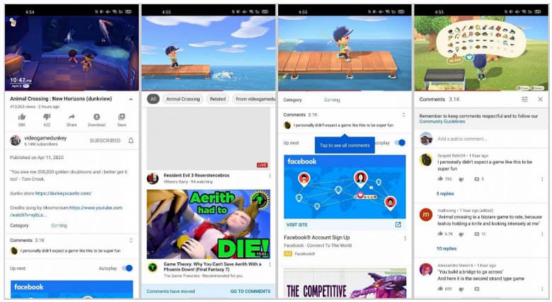 Google изменила интерфейс YouTube для Android