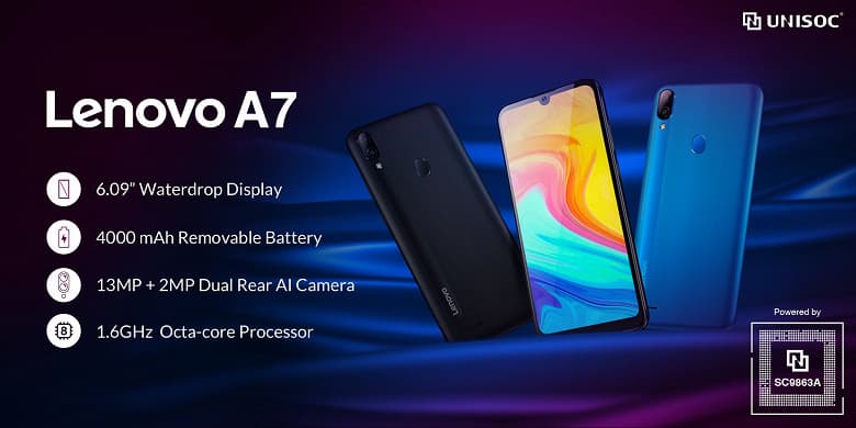 Представлен долгоиграющий смартфон Lenovo A7 с чипом Unisoc Представлен долгоиграющий смартфон Lenovo A7 с чипом Unisoc