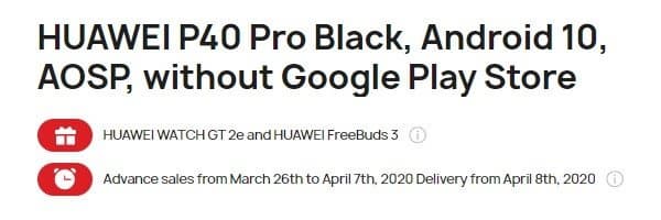 Huawei P40 и P40 Pro вышли в Европе. Покупатели получают умные часы и беспроводные наушники