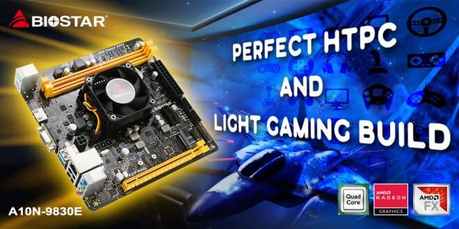 Системная плата Biostar A10N-9830E позиционируется как основа HTPC или ПК для «легких игр» Системная плата Biostar A10N-9830E позиционируется как основа HTPC или ПК для «легких игр»
