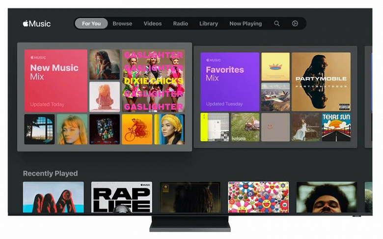 Умные телевизоры Samsung первыми получили Apple Music. Есть раздел для самоизоляции