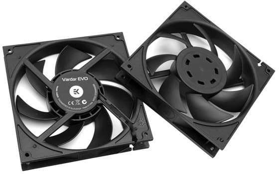 Вентиляторы EK-Vardar EVO BB предложены в комплектах по два и по три