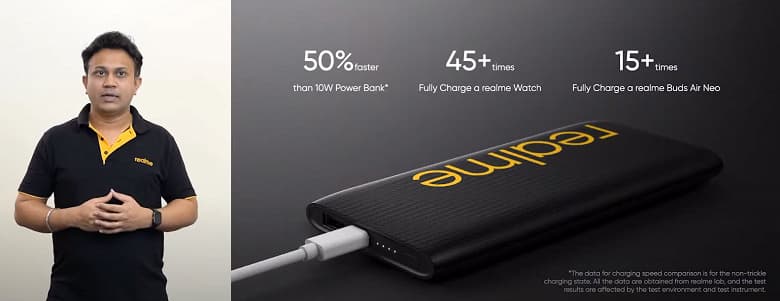 Представлены портативные аккумуляторы Realme с 18- и 30-ваттной зарядкой