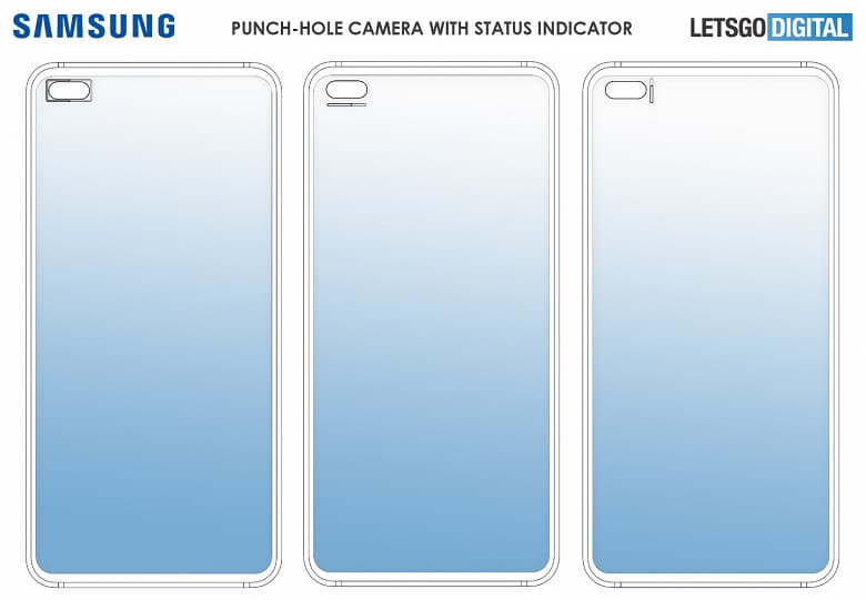 Отверстия в экране не только для фронтальных камер. Samsung хочет использовать эти области в качестве элементов интерфейса