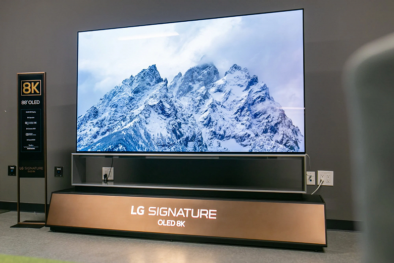 Дорогое удовольствие. Представлены самые большие телевизоры LG OLED 8K