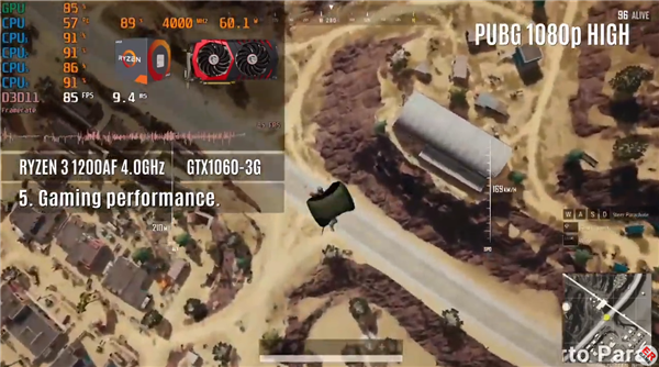 Intel на заметку. Ryzen 3 1200 AF, переведенный на техпроцесс 12 нм, запросто разгоняется до 4 ГГц и обходит по производительности Core i3-9100F