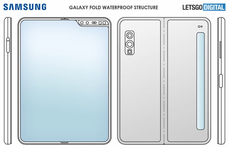 Смартфон Samsung Galaxy Fold 2 будет водонепроницаемым и получит длинный внешний дисплей