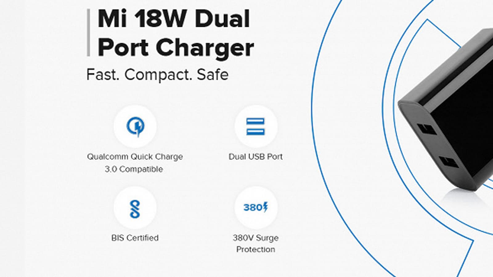 Представлено универсальное зарядное устройство Xiaomi для сетей с напряжением 100-240 В
