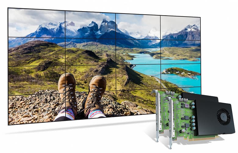 Начались продажи видеокарт Matrox D-Series D1480 для видеостен