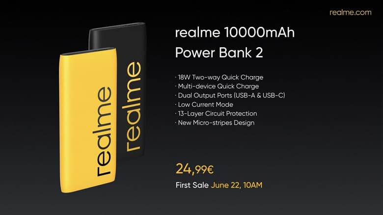 Внешний аккумулятор Realme Power Bank 2  уже можно купить в Европе