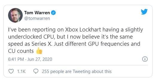 Слух: дешевая консоль Xbox Series S получит такой же процессор, как и более дорогая Xbox Series X