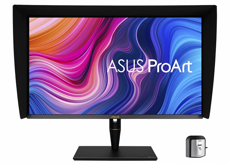 Монитор Asus ProArt Display PA32UCX-PK комплектуется колориметром X-Rite i1 Display Pro