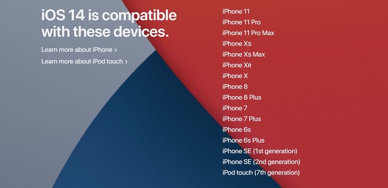 Стал доступен список моделей iPhone, поддерживающих новую iOS 14 Стал доступен список моделей iPhone, поддерживающих новую iOS 14