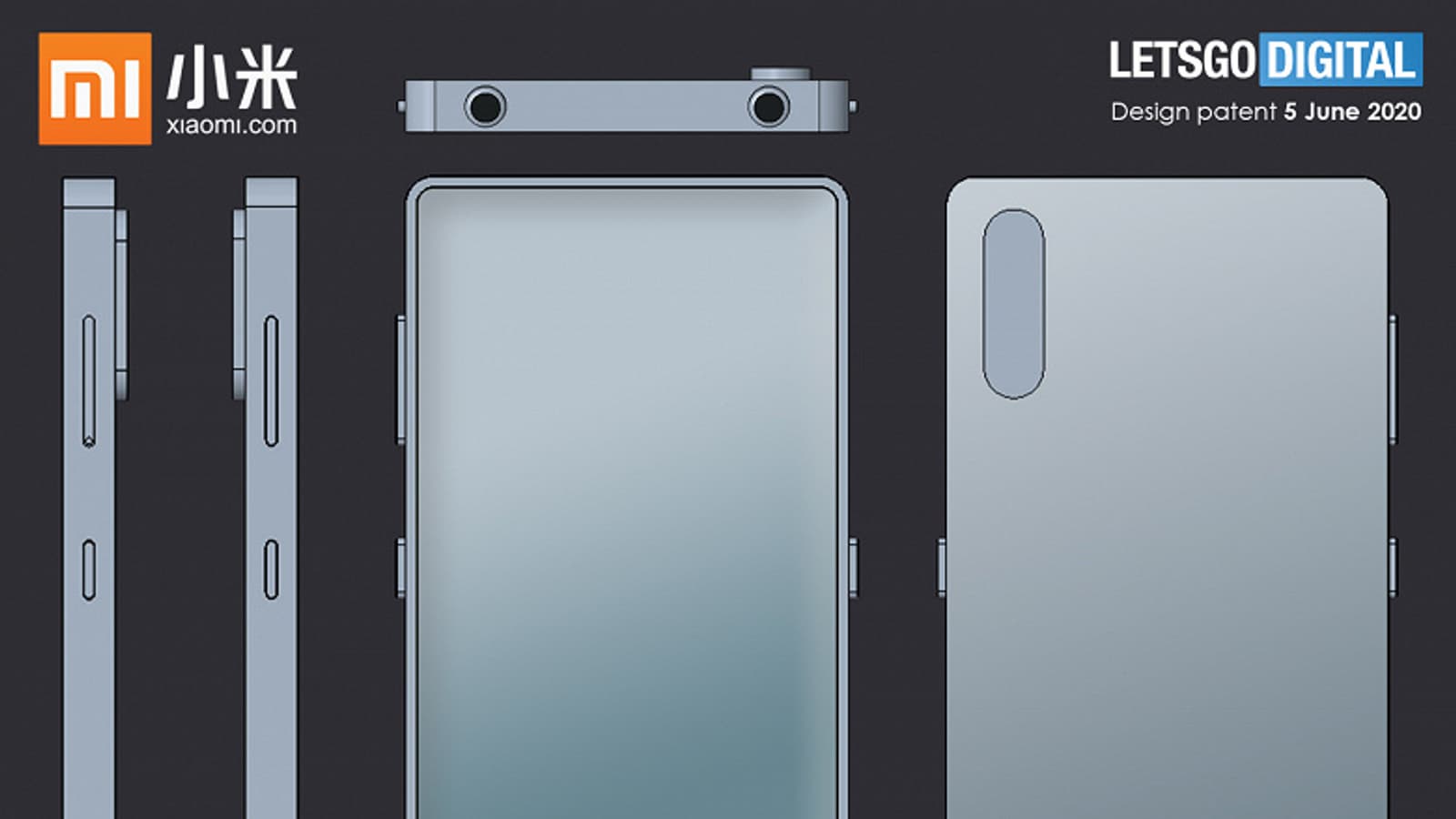 Новый смартфон Xiaomi с дизайном iPhone 5 может получить камеру на верхней панели. На этой указывает новый патент