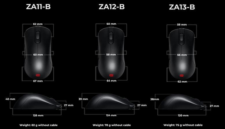 У новых мышей BenQ серий Zowie FK-B и ZA-B есть одно важное отличие от их предшественниц