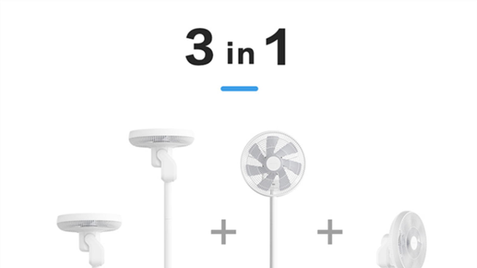 Мощный вентилятор-трансформер Xiaomi SMartmi работает 20 часов без подзарядки