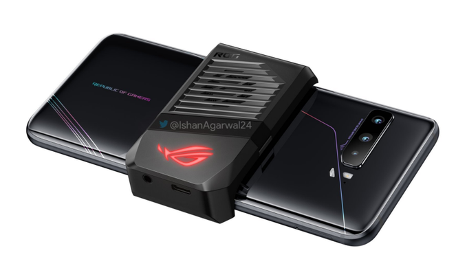 Активная воздушная система охлаждения смартфона Asus ROG Phone 3. Громоздко, но рассчитано на игры