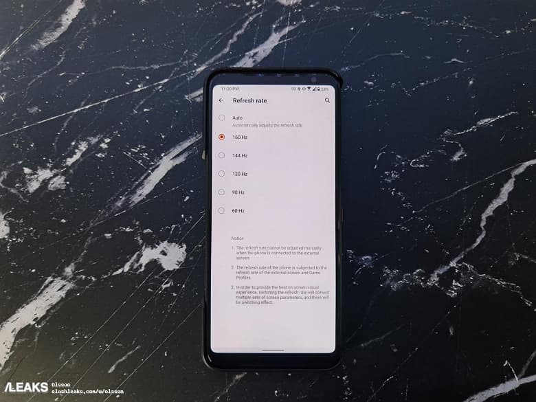 Asus выпустила первый в мире смартфон со 160-герцевым экраном
