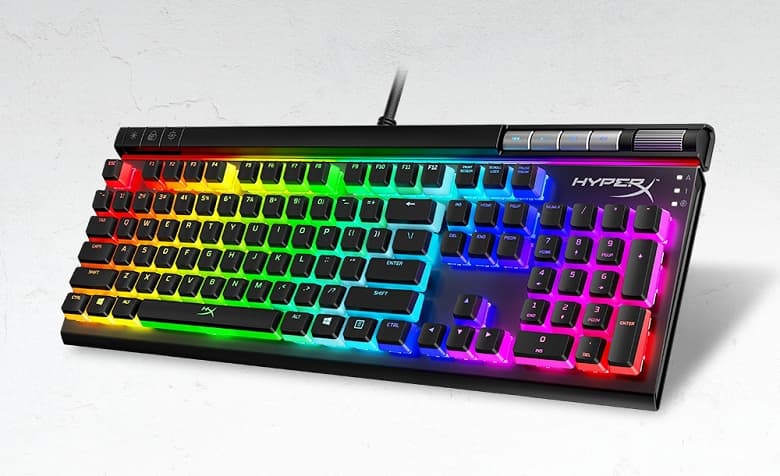 В механической игровой клавиатуре HyperX Alloy Elite 2 используются двухслойные колпачки