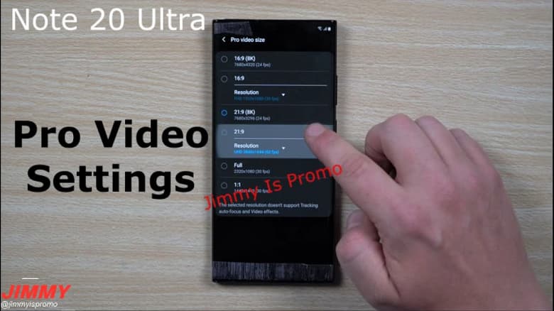 Полностью рабочий Samsung Galaxy Note20 Ultra демонстрирует новые функции на видео