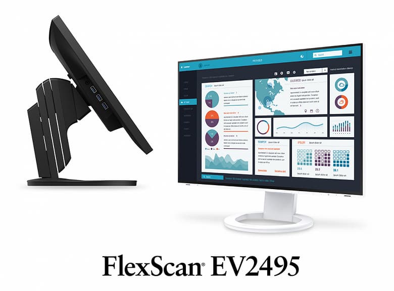 Мониторы EIZO FlexScan EV2795 и EV2495 можно включать цепочкой