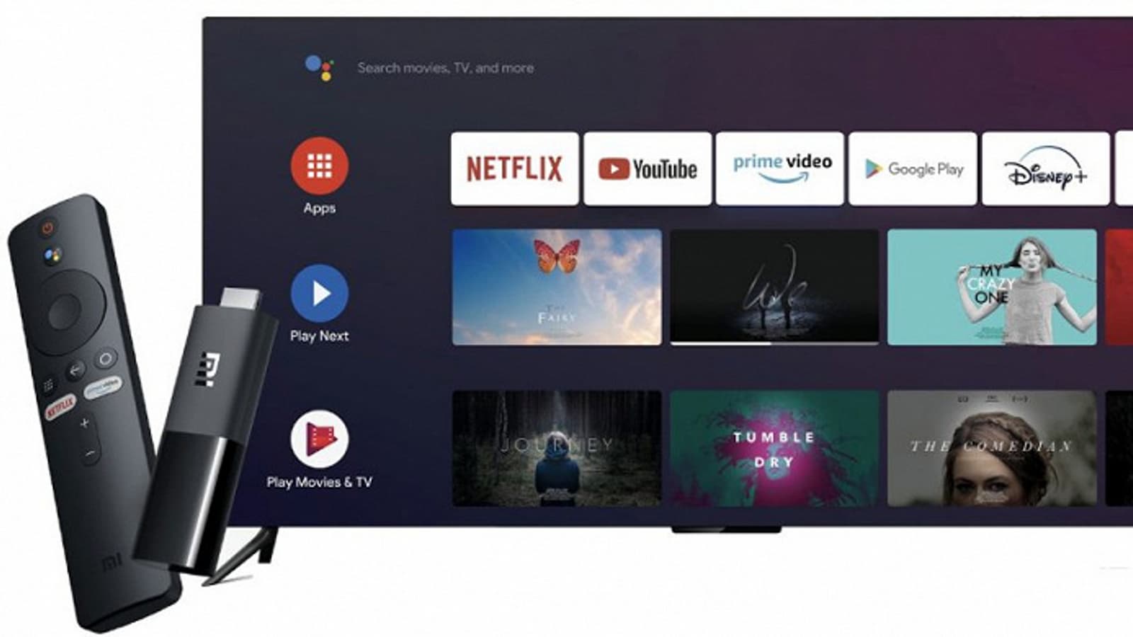 Android TV с 1080p в формате флэшки. Представлена компактная телеприставка Xiaomi Mi TV 